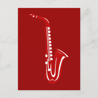 Saxophone Postcard