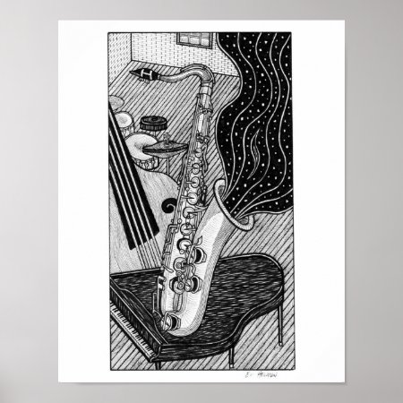 Saxophone Poster