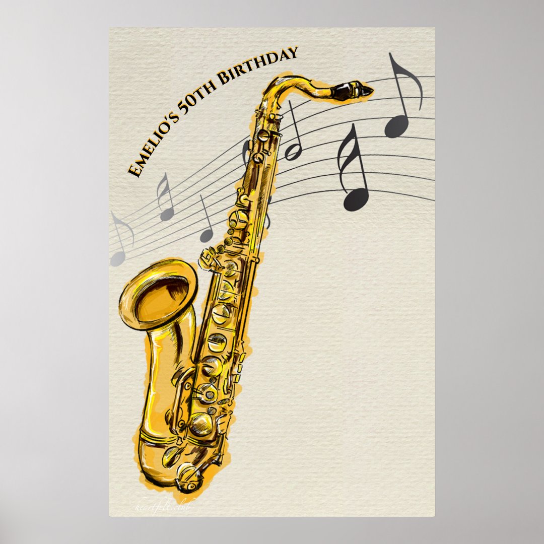 Saxophone Poster | Zazzle