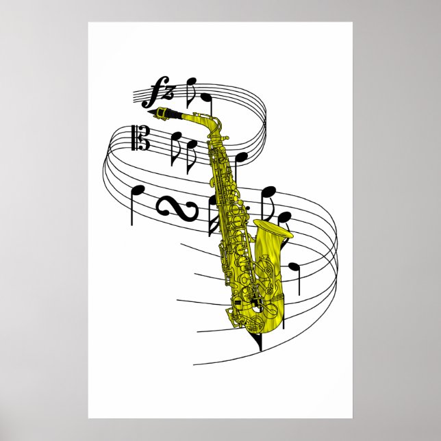 Saxophone Poster (Front)