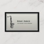 Saxophone Professional Musician Business Card at Zazzle