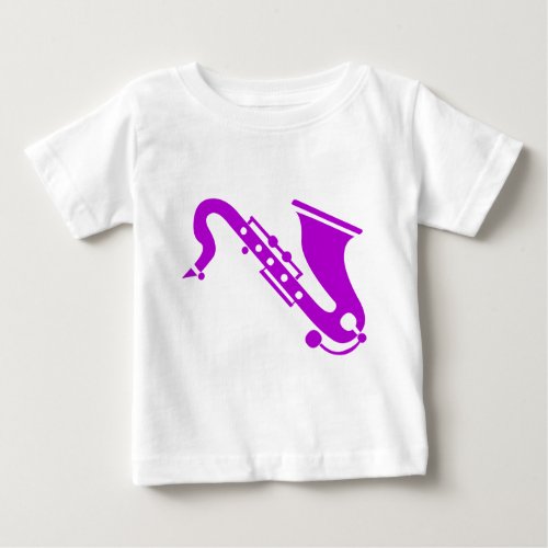 Saxophone _ Purple Baby T_Shirt