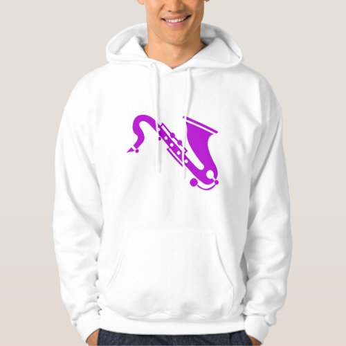 Saxophone _ Purple Hoodie