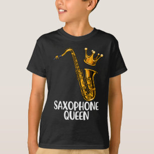 Saxophone Queen Brass Jazz Music Gift Saxophone T-Shirt