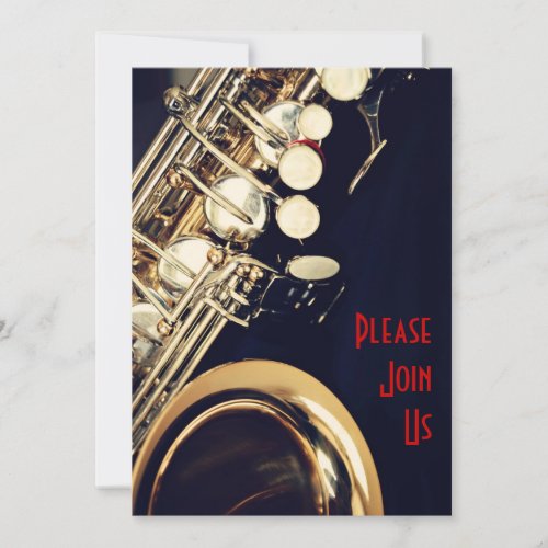 Saxophone Recital Invitation