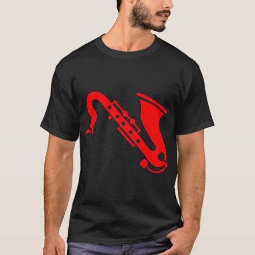 Saxophone _ Red T_Shirt