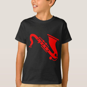 Saxophone - Red T-Shirt