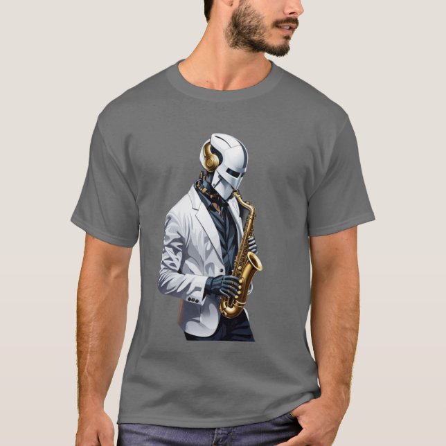 saxophone robot T-Shirt (Front)