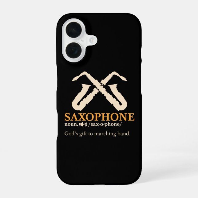Saxophone - Saxophone Definition Iphone Case (Back)