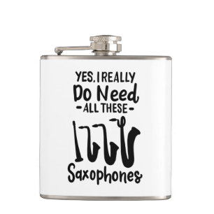 Saxophone - Saxophone Types Flask