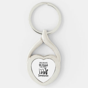 Saxophone - Saxophone Types Keychain