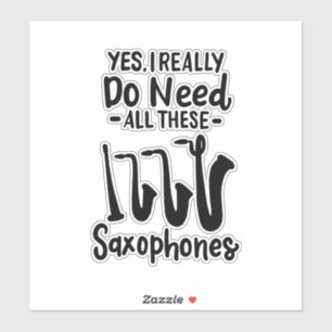 Saxophone - Saxophone Types Sticker