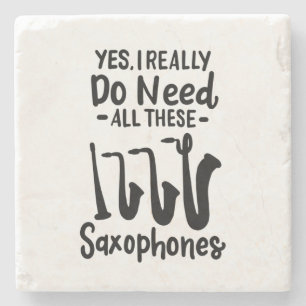 Saxophone - Saxophone Types Stone Coaster