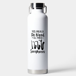 Saxophone - Saxophone Types Water Bottle