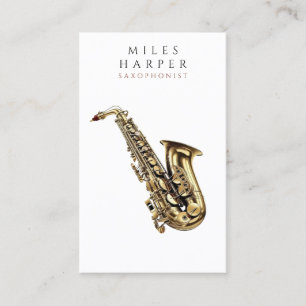 Saxophone Saxophonist Musician Teacher Business Card
