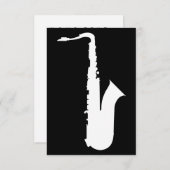 saxophone silhouette (Front/Back)