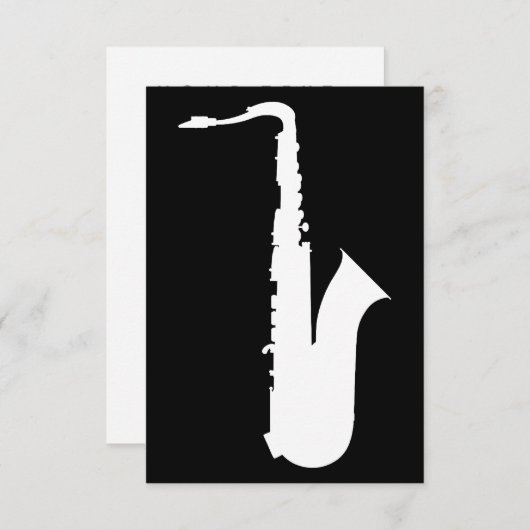 saxophone silhouette (Front/Back)