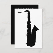 saxophone silhouette (Front/Back)