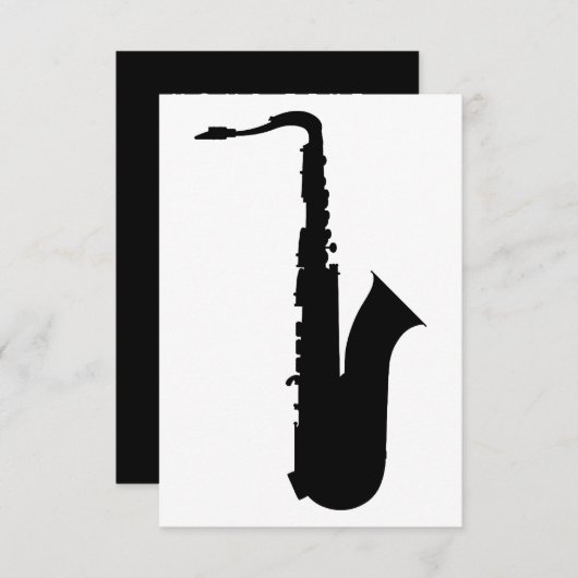 saxophone silhouette (Front/Back)