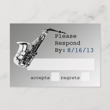 Saxophone Silver Response by InBeTeen at Zazzle