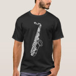 Saxophone Sketch T-Shirt