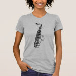 Saxophone Sketch T-Shirt