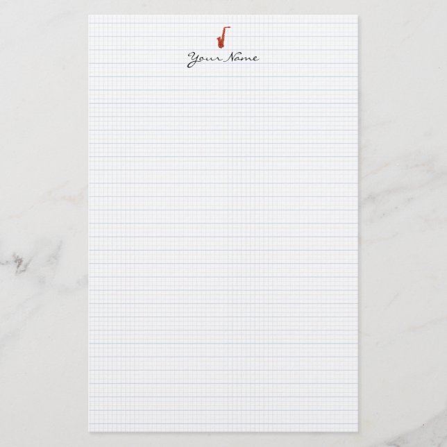 Saxophone Stationery (Front)