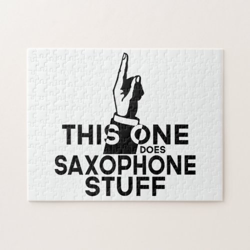 Saxophone Stuff _ Funny Saxophone Music Jigsaw Puzzle