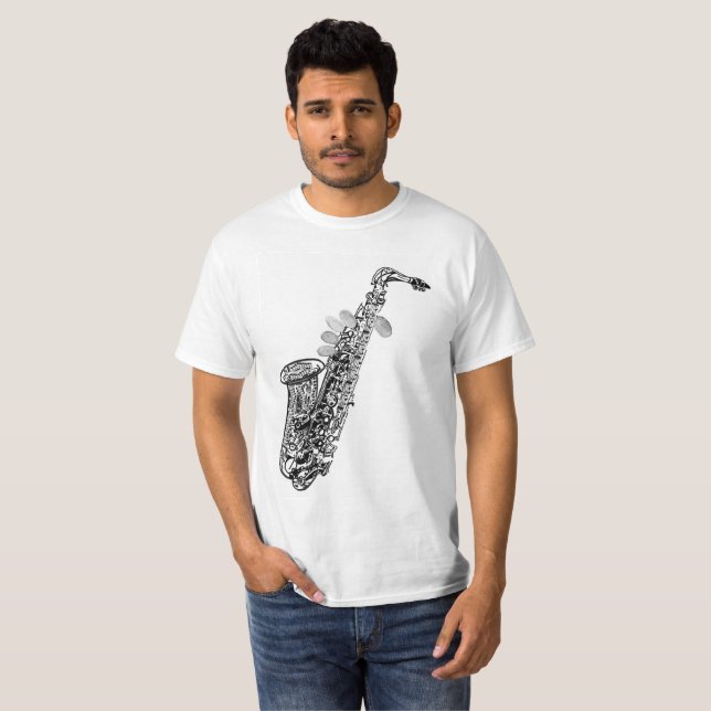 Saxophone t-shirt (Front Full)