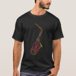 Saxophone T-shirt at Zazzle