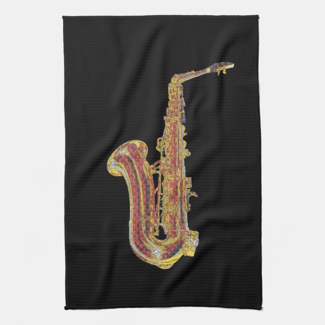 Saxophone Towel (Vertical)