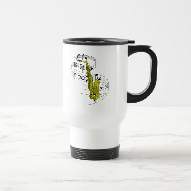 Saxophone Travel Mug (Right)