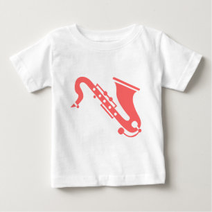 Saxophone - Tropical Pink Baby T-Shirt