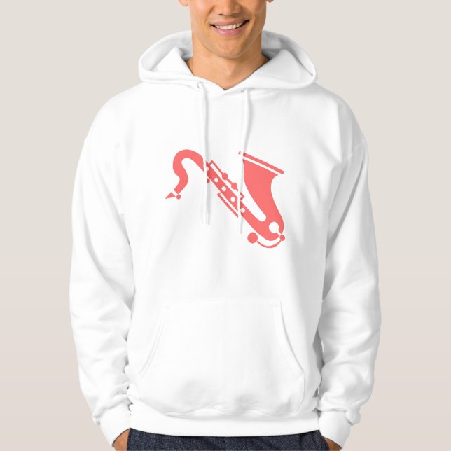 Saxophone - Tropical Pink Hoodie (Front)