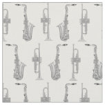 Saxophone Trumpet Musician Jazz Music Fabric