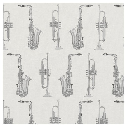Saxophone Trumpet Musician Jazz Music Fabric