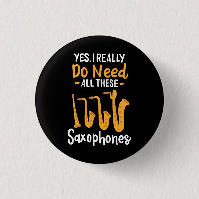 Saxophone Types Button (Front)
