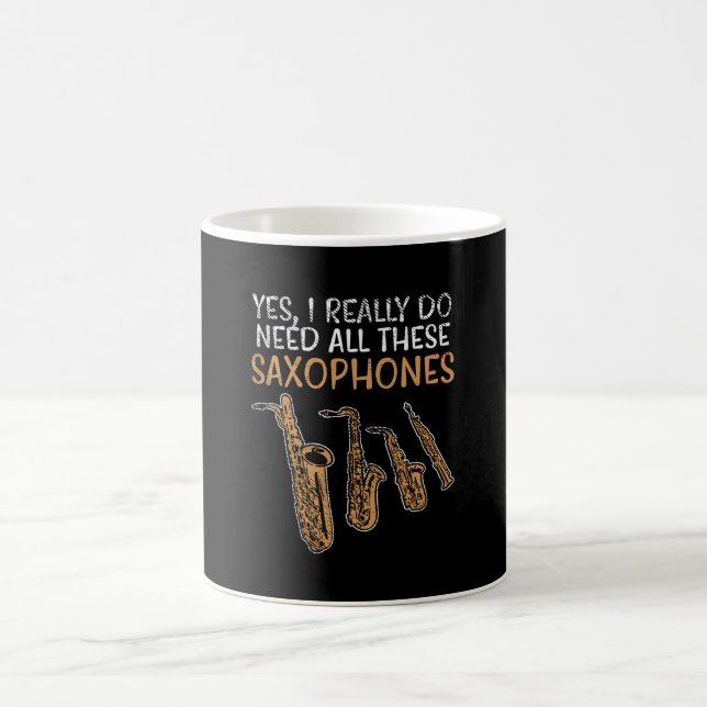 Saxophone Types Coffee Mug (Center)