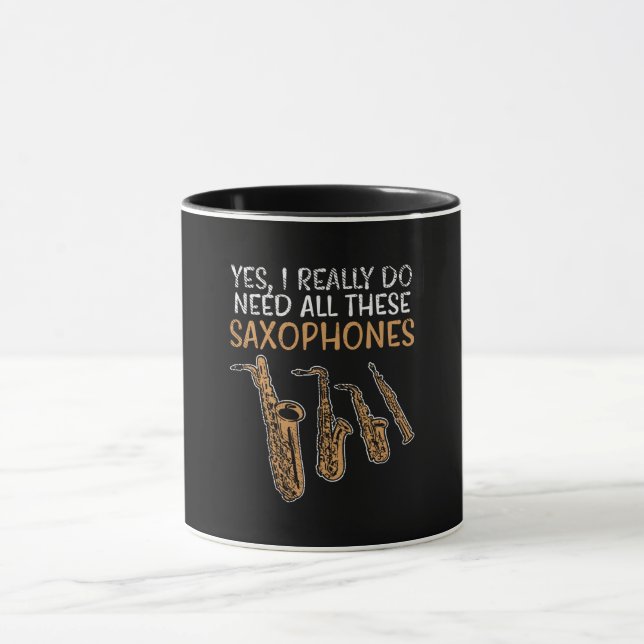 Saxophone Types Mug (Center)