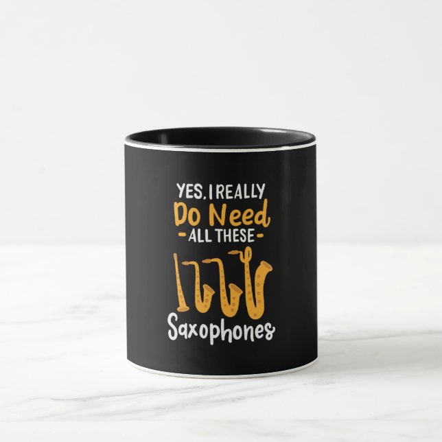 Saxophone Types Mug (Center)