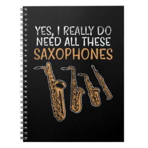 Saxophone Types Notebook