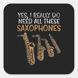 Sticker for Sale avec l'œuvre « Saxophone et danseur de danse, musique  Jazz, joueur de saxophone avec Notes de musique rétro Vintage drôle BK2 »  de l'artiste Cedrus-shop