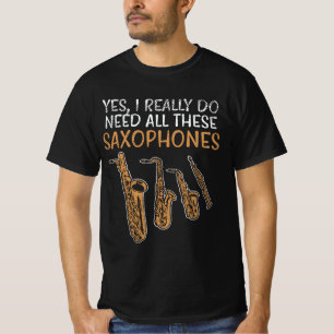 Saxophone Types T-Shirt
