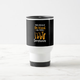 Saxophone Types Travel Mug