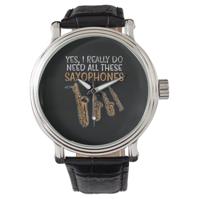 Saxophone Types Watch (Front)