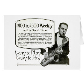 Saxophone Vintage Ad Cards
