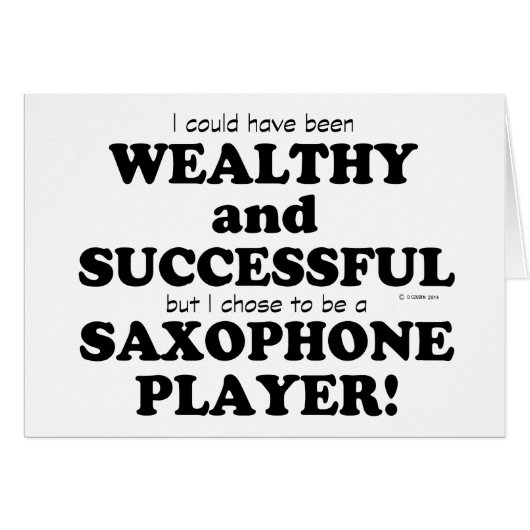 Saxophone Wealthy & Successful (Front Horizontal)