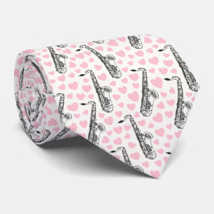 Saxophone Wedding Saxophonist Musician Neck Tie
