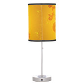 Saxophone with key notes and clef table lamp (Back)