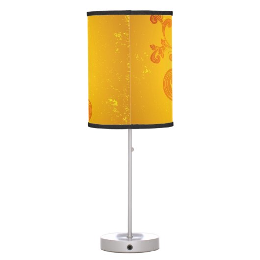 Saxophone with key notes and clef table lamp (Back)